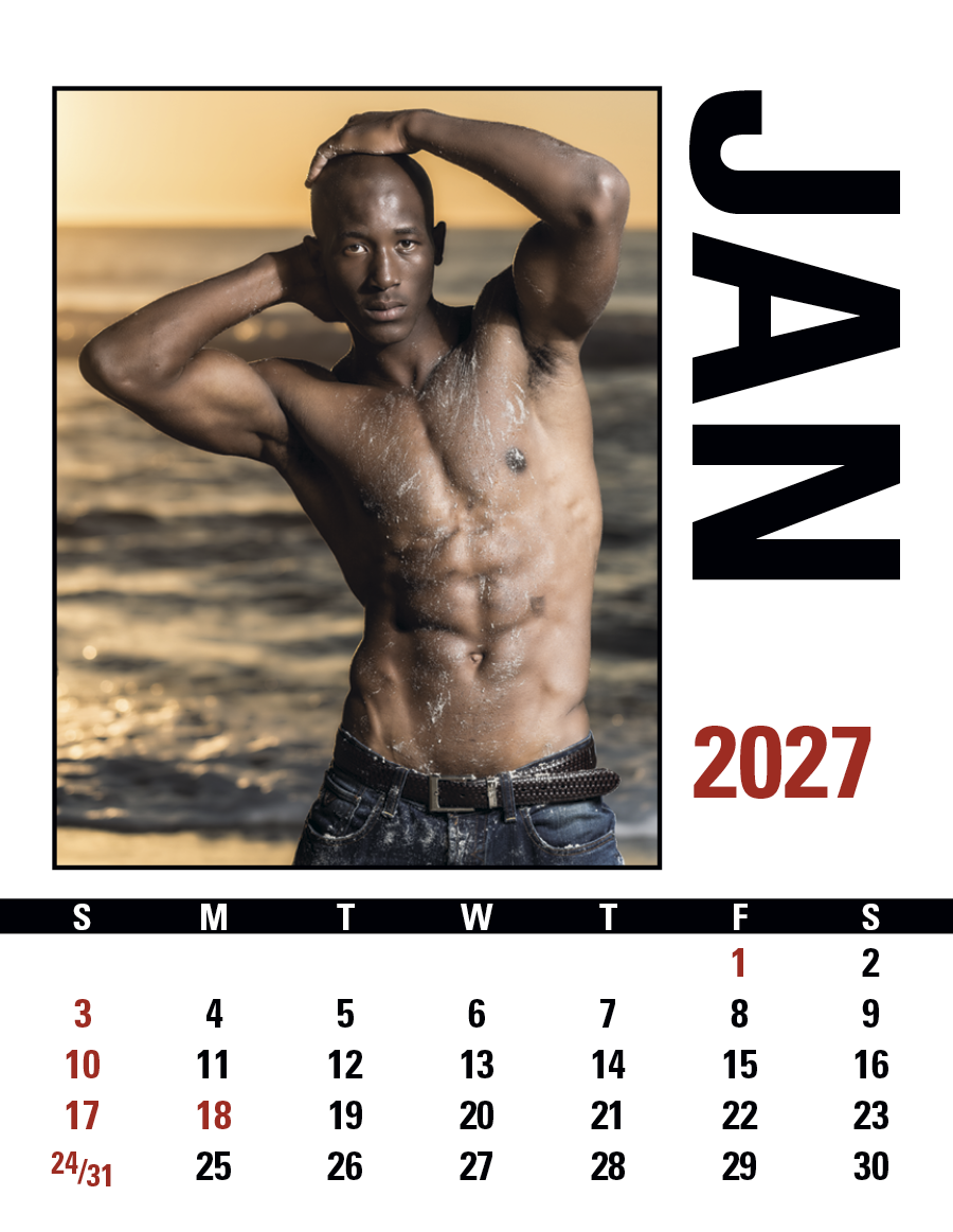 Triumph® Calendars Press-N-Stick Male Call Calendar 1756